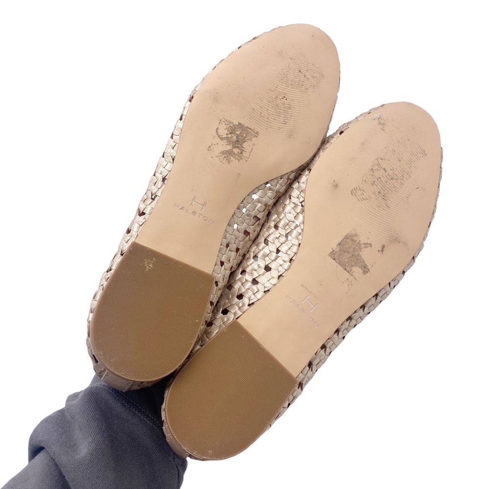 H by Halston gold woven flats size 9 - Picture 7 of 7